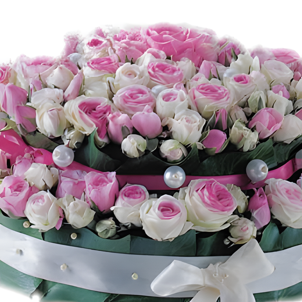 108 ROSES bouquet detail close-up